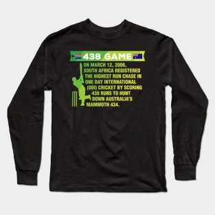 South Africa Cricket Protea 438 Game Nostalgia Braai Long Sleeve T-Shirt